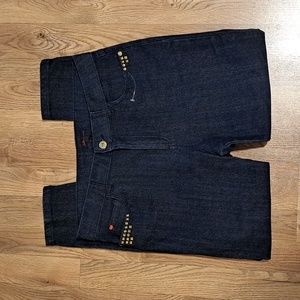 Sofia Dark Wash Studded Jeans. Size 8 NWOT